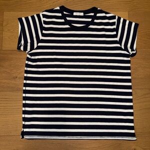 Rag & Bone Navy and White Striped Shirt